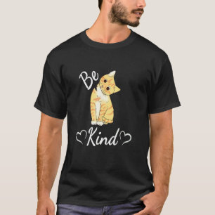 Unity-Tag Orange Katze Sei nett, Antimobbing T-Shirt