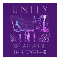 "Unity, Together" Inspiration Magenta Blue White