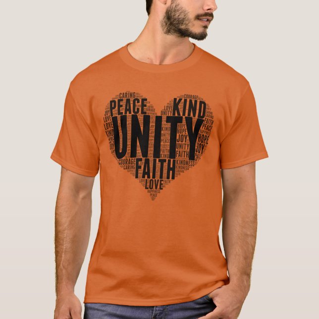 Unity WordCloud sei ein freundlicher Stopp des Sch T-Shirt (Vorderseite)