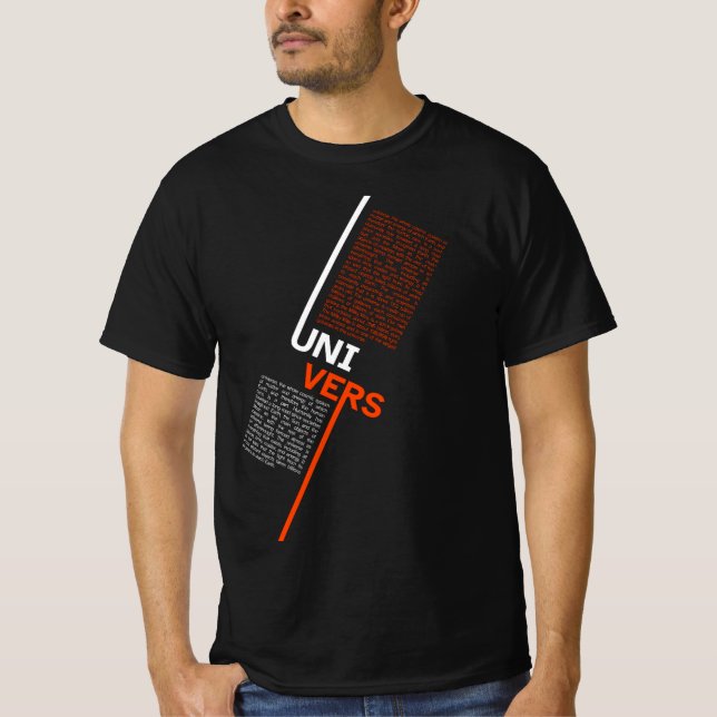 Univers modern T-Shirt (Vorderseite)