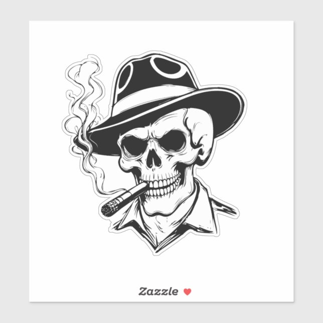 Universal Halloween Skeleton Sticker (Blatt)