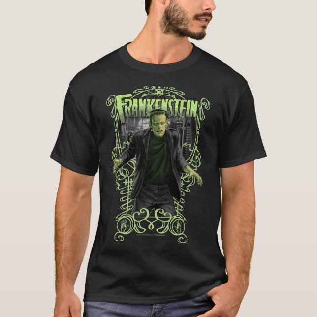 Universal Monsters Artist Series Frankenstein Keyh T-Shirt (Vorderseite)
