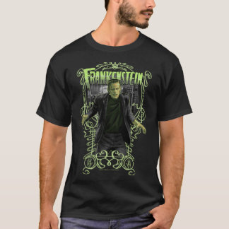 Universal Monsters Artist Series Frankenstein Schl T-Shirt