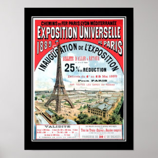 Universalausstellung Paris 1889 Vintage Poster