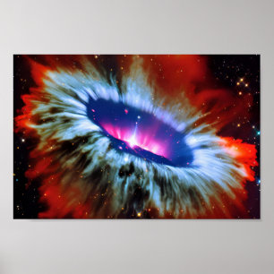 Universe Blackhole Explosion im Himmel Poster