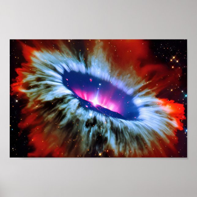 Universe Blackhole Explosion im Himmel Poster (Vorne)