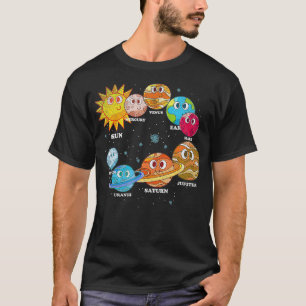 Universe Galaxy Planets Astronomie Kids Space Scie T-Shirt