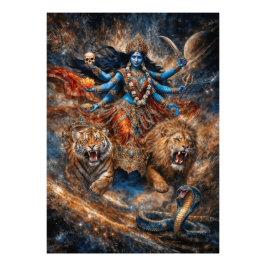 Universe Powers of Kali Goddess Fotodruck