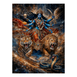 Universe Powers of Kali Goddess Poster