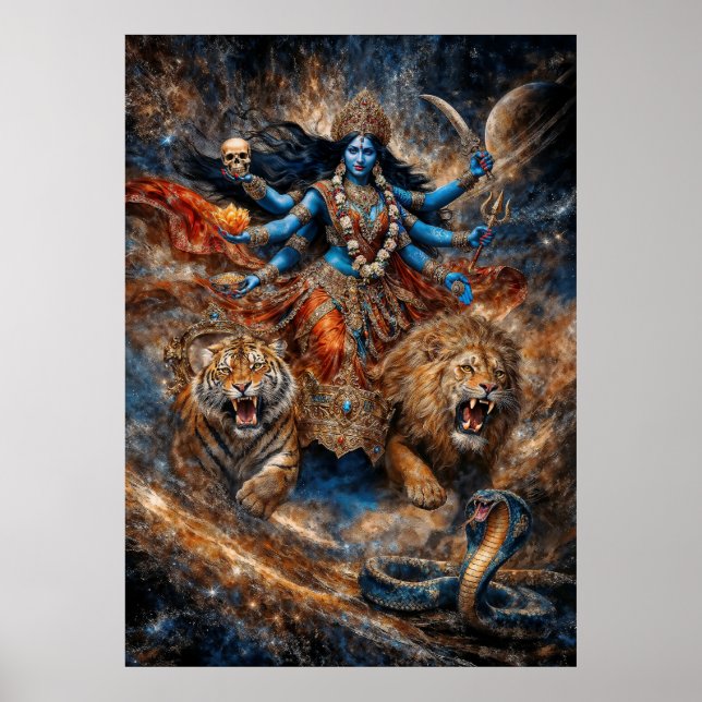 Universe Powers of Kali Goddess Poster (Vorne)