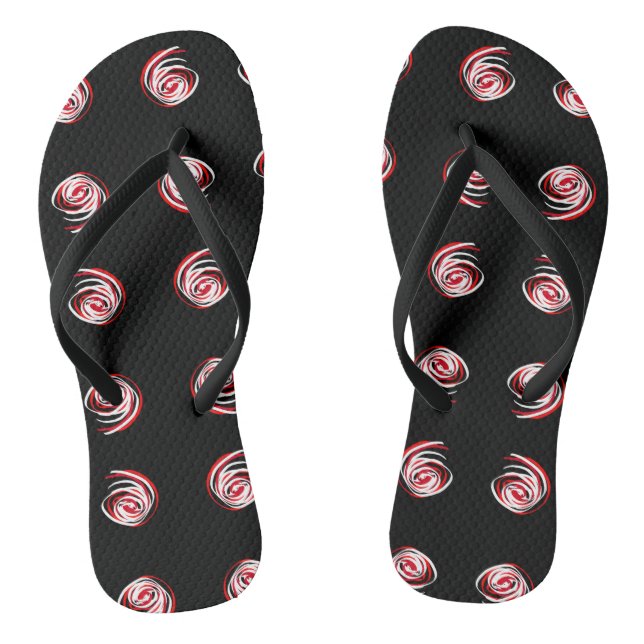Universe Spirale Abstrakt Art Muster Flip Flops (Fußbett)