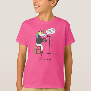 Universe Unicorn Poetry Funny Boy's Kid's T - Shir T-Shirt