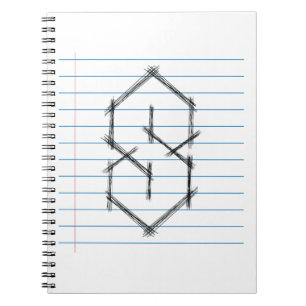 Universelle Cool Point S Doodle 90er Kinder in der Notizblock