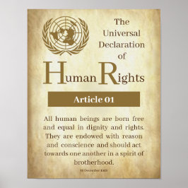 Universelle Erklärung der Menschenrechte Artikel 0 Poster