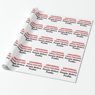 Universelle Gesundheitsfürsorge Geschenkpapier