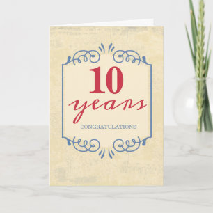 Universelle Jubiläumskarte für Mitarbeiter im Zoll Karte