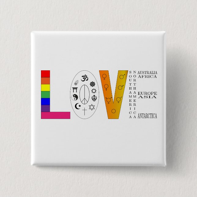 Universelle Liebe Button (Vorderseite)