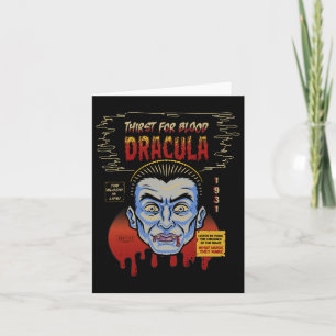 Universelle Monster Dracula Vintage Halloween-Mask Karte