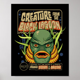 Universelle Monster-Kreatur-Retro-Maske Poster