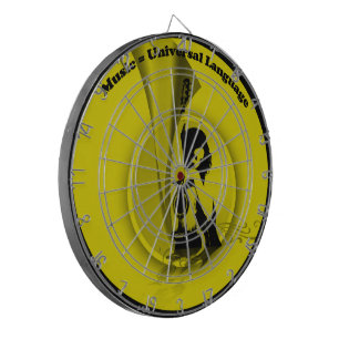 Universelle Musiksprache Dartscheibe