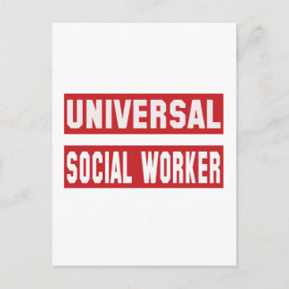 Universelle Sozialarbeiter Postkarte
