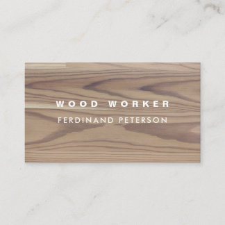 Universelle Visitenkarte mit Holzstruktur.