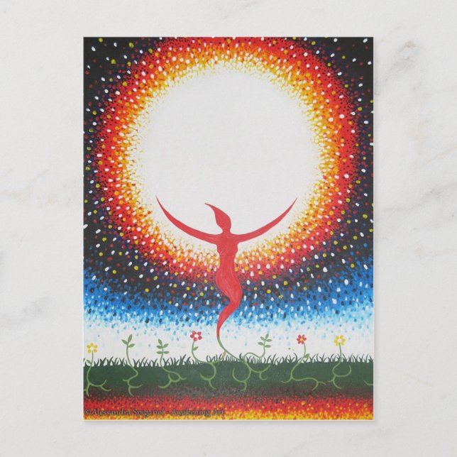 Universelle Wurzeln Postkarte (Vorderseite)