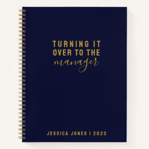 Universeller Manager Elegantes blaues Gesetz der A Notizbuch