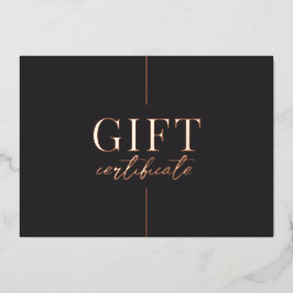 Universelles Black Gold-Minimalistisch-Geschenkzer Folien Feiertagskarte