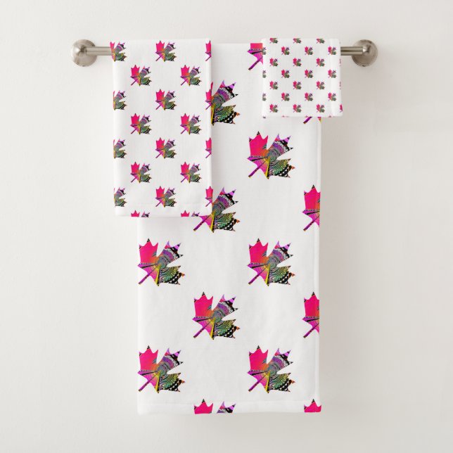 Universelles Blatt Badhandtuch Set (Insitu)