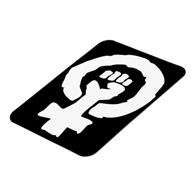 Universelles Frauensymbol Solidarität Hand Magnet (Linke Seite)