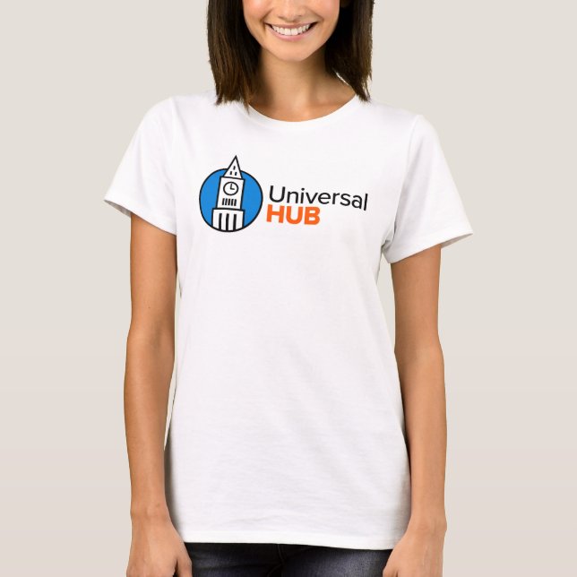 Universelles Nabenlogo-Shirt T-Shirt (Vorderseite)