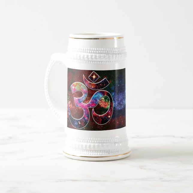 Universelles OM Chi Bierglas (Vorderseite Links)