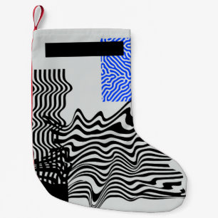 Universelles Set für moderne geometrische Formen. Kleiner Weihnachtsstrumpf