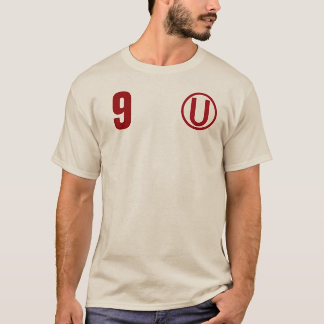 Universitario Shirt-Creme-Farbe v2 Peru T-Shirt (Vorderseite)