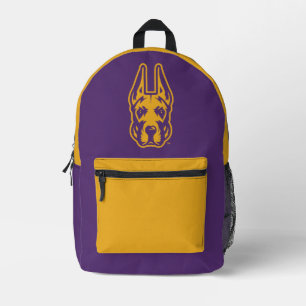 Universität Albany Great Dane Mascot Head Bedruckter Rucksack