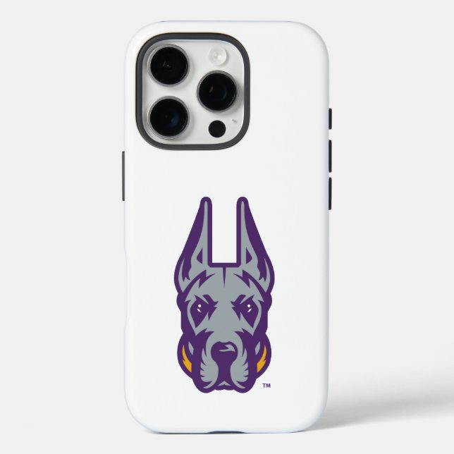 Universität Albany Great Dane Mascot Head Case-Mate iPhone Hülle (Rückseite)
