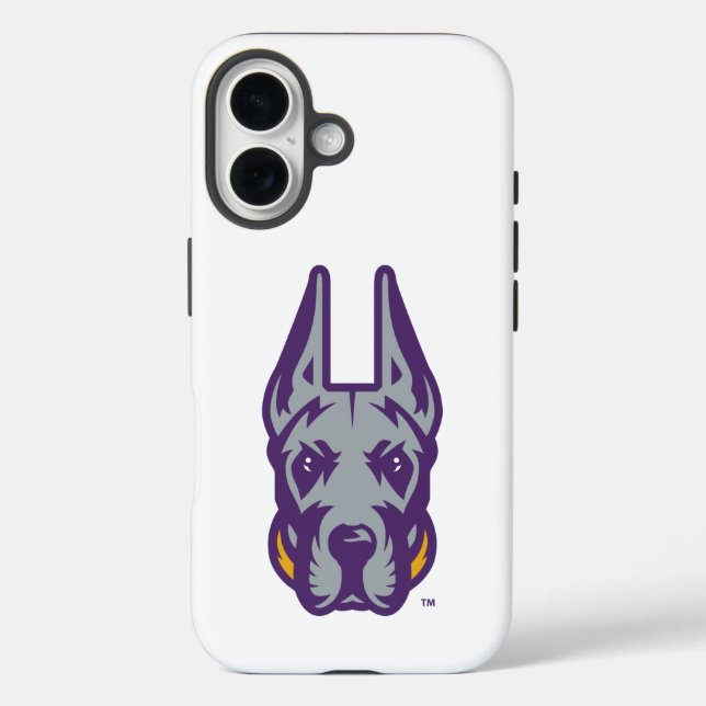 Universität Albany Great Dane Mascot Head Case-Mate iPhone Hülle (Rückseite)