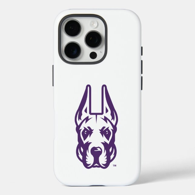 Universität Albany Great Dane Mascot Head Case-Mate iPhone Hülle (Rückseite)