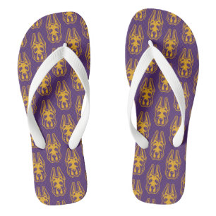 Universität Albany Great Dane Mascot Head Flip Flops