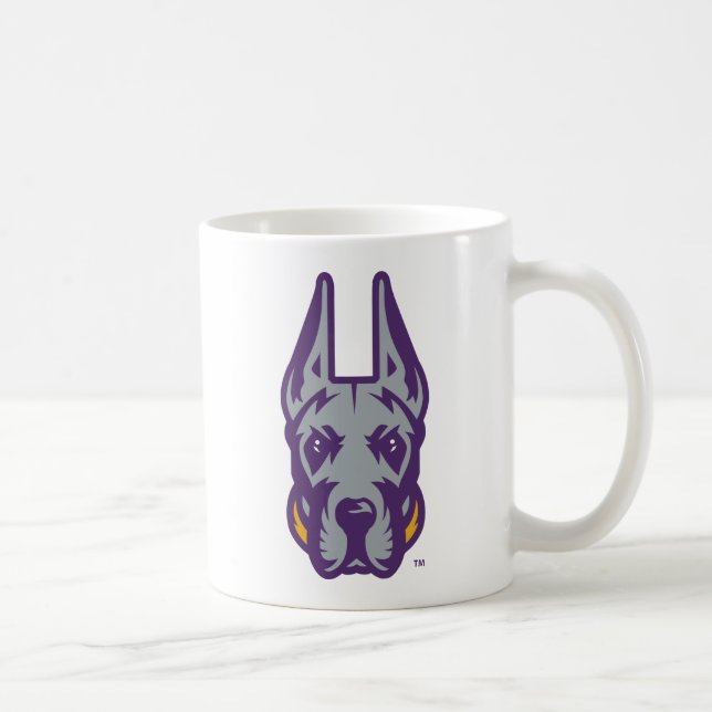 Universität Albany Great Dane Mascot Head Kaffeetasse (Rechts)