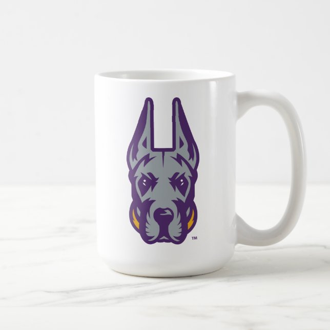 Universität Albany Great Dane Mascot Head Kaffeetasse (Rechts)