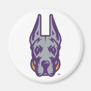 Universität Albany Great Dane Mascot Head Magnet