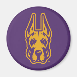Universität Albany Great Dane Mascot Head Magnet