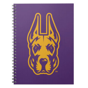 Universität Albany Great Dane Mascot Head Notizblock