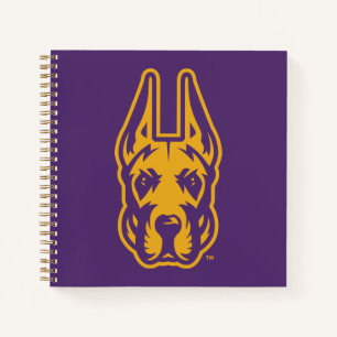Universität Albany Great Dane Mascot Head Notizbuch