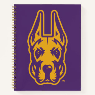 Universität Albany Great Dane Mascot Head Notizbuch