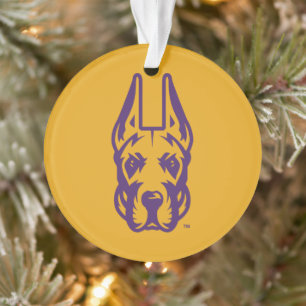 Universität Albany Great Dane Mascot Head Ornament