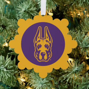 Universität Albany Great Dane Mascot Head Ornament Karte