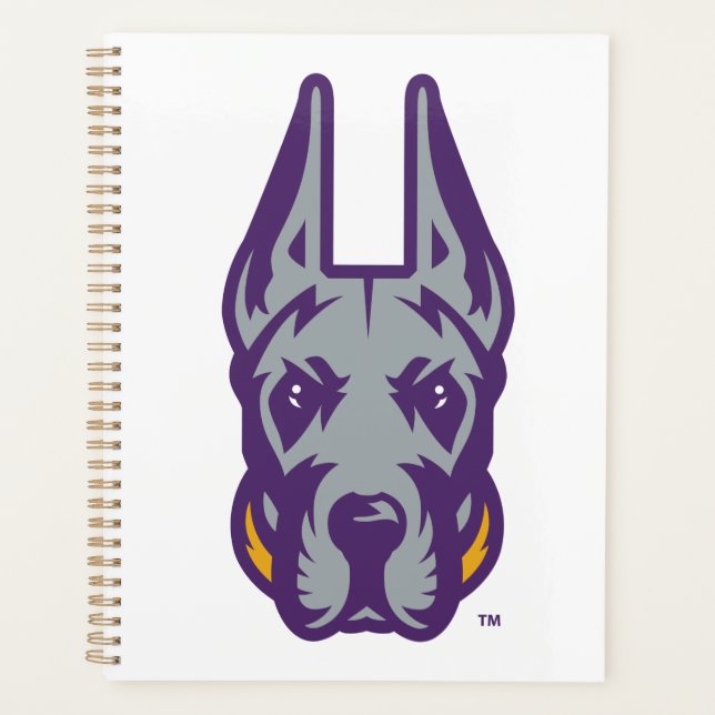 Universität Albany Great Dane Mascot Head Planer (Vorderseite)